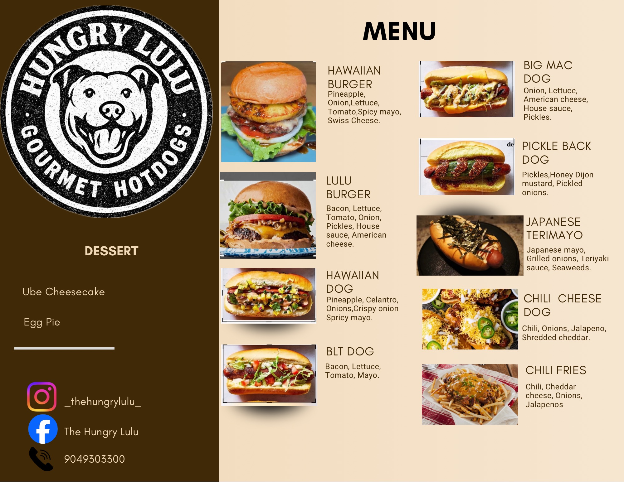 The Hungry Lulu Menu 2026 1